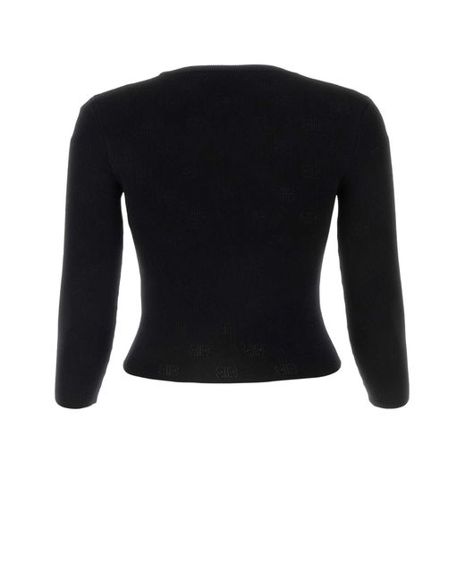 Balenciaga Black Wool Blend Sweater