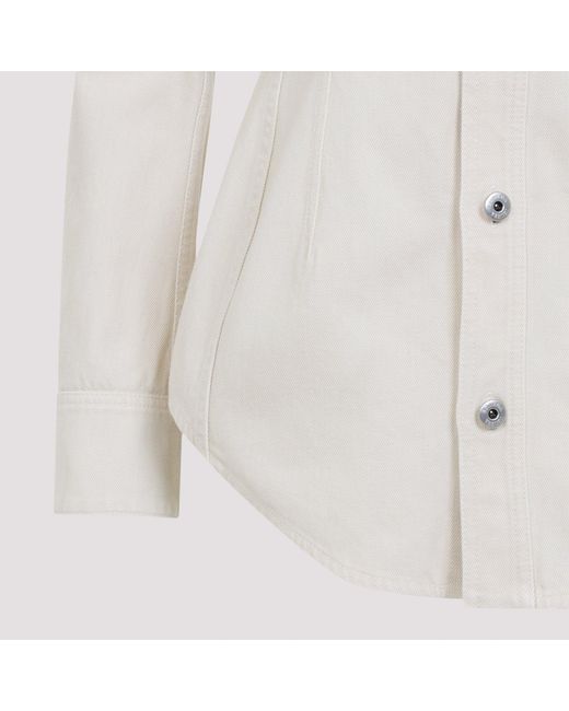 Bottega Veneta White Cotton Jacket