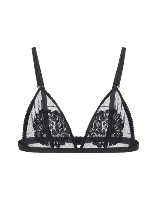 Dolce & Gabbana Soft Cup Triangle Bra Voor Vrouwen in het Black