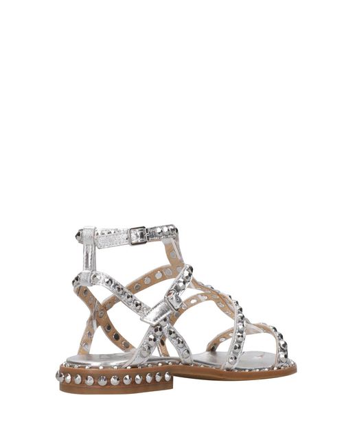 Ash Natural Sandalen Silber