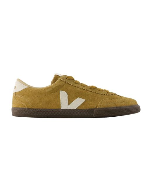 Volley Sneakers Leather Khaki Veja pour homme en coloris Green