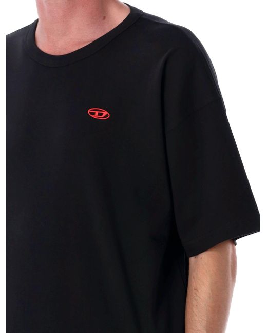 DIESEL T -shirts En Polos Zwart in het Black voor heren