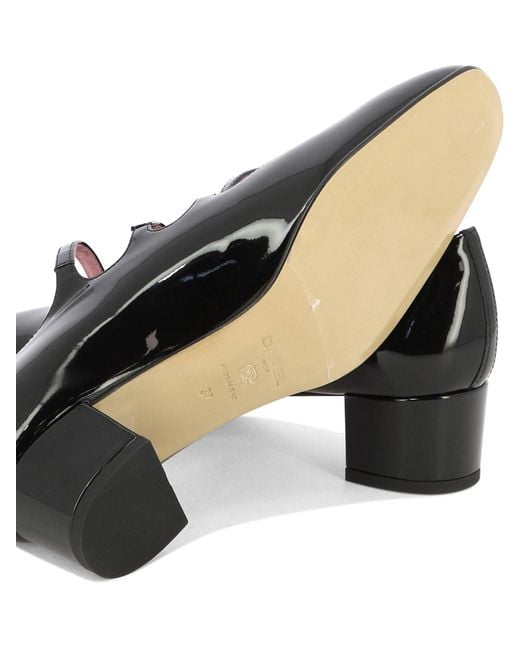 CAREL PARIS Black Carel Patent Leather Kina Mary Jane