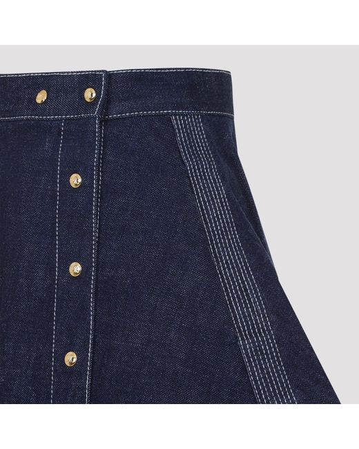 Céline Blue Peplum Skirt