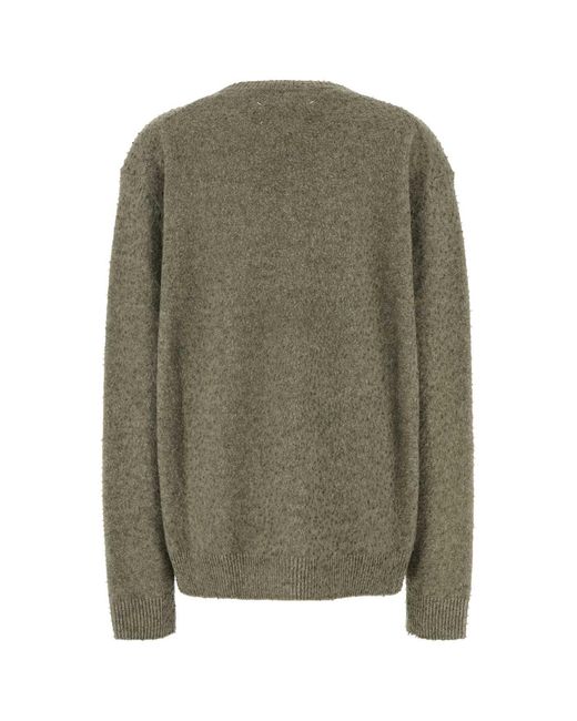 Maison Margiela Green Sage Wool Blend Sweater