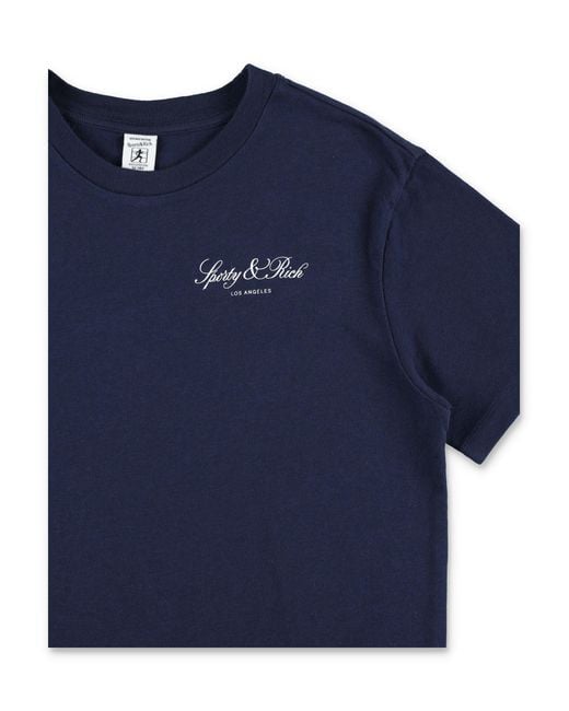 Sporty & Rich Blue T Shirts And Polos