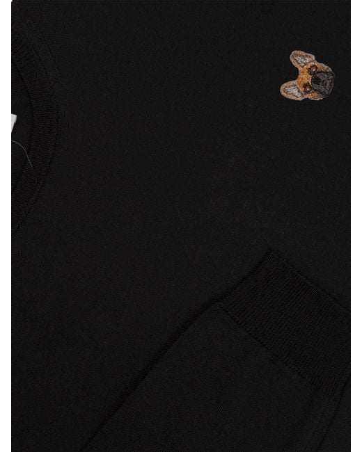 PELO FOUNDATION Black Girocollo Merinos for men