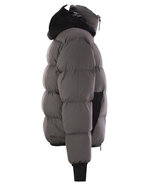 Moncler Marcassin Short Down Jacket Met Kap in het Black voor heren