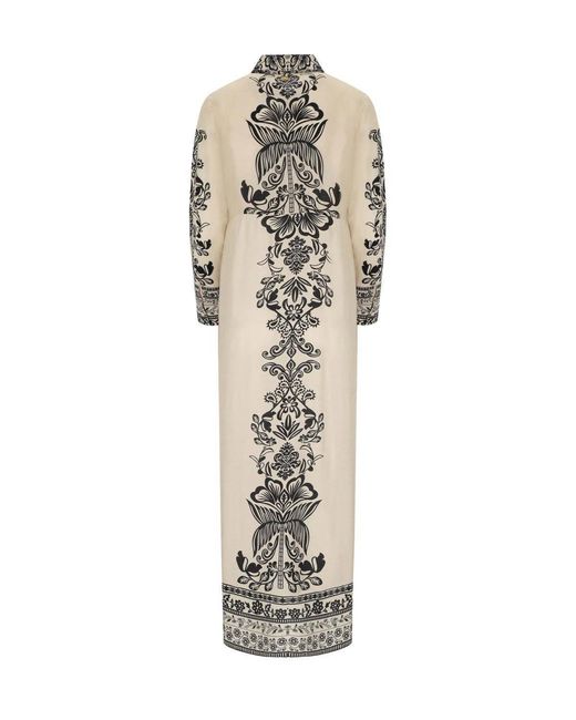 PAHIESA FORMENTERA White Ecru Shirt Dress
