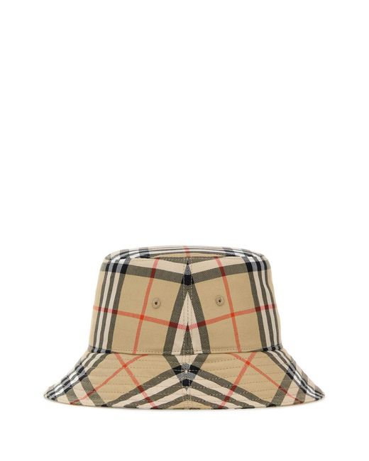 Burberry Natural Check Bucket Hat for men