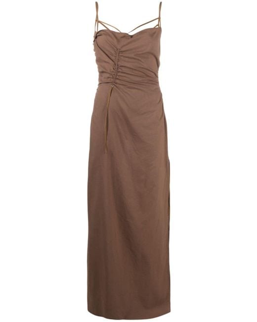 Jacquemus Maxi-Jurk in het Brown
