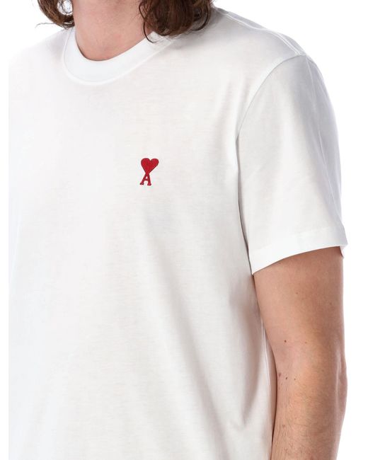 AMI Blue Ami De Coeur T-Shirt for men