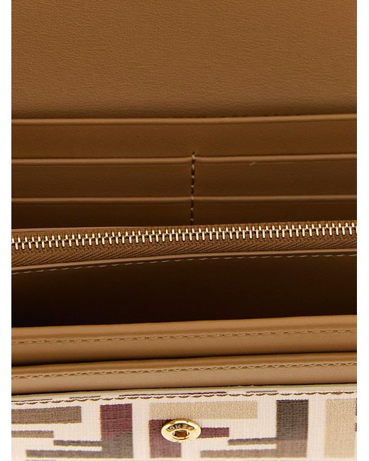 Fendi Multicolor 'Continental Roma' Brieftasche in der Kette