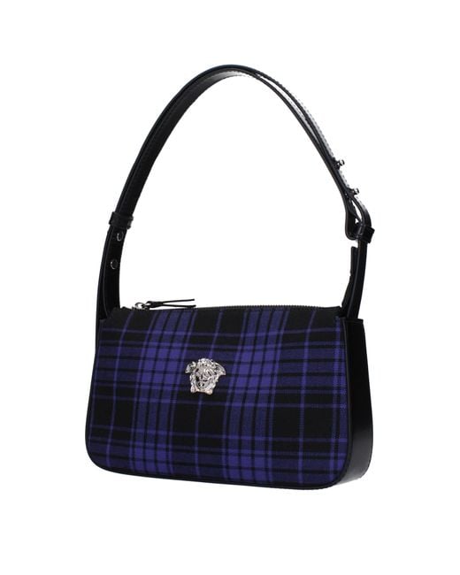 Versace Blue Shoulder Bags For
