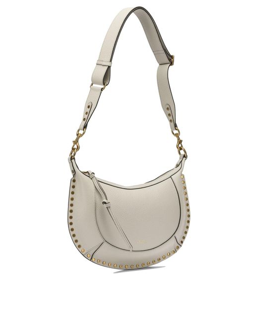 Isabel Marant Gray Naoko Shoulder Bags White