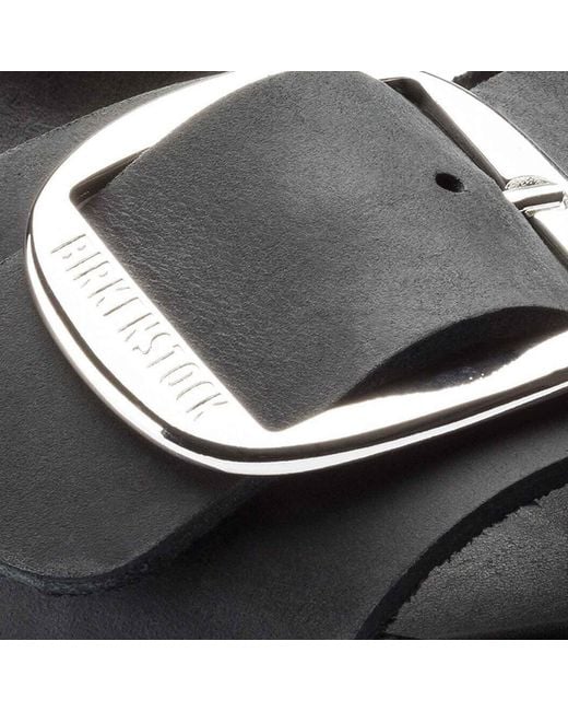 Birkenstock Black Madrid Big Buckle Sandals