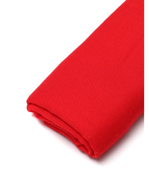 Destin Red Solid 90 X90 Scarf