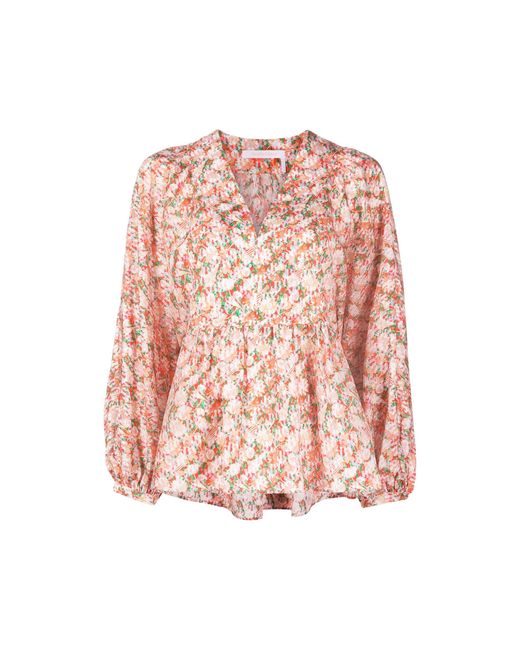 See By Chloé Pink Silk Blouse