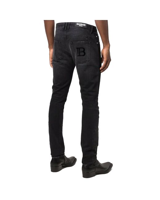 Balmain Black Denim Jeans for men