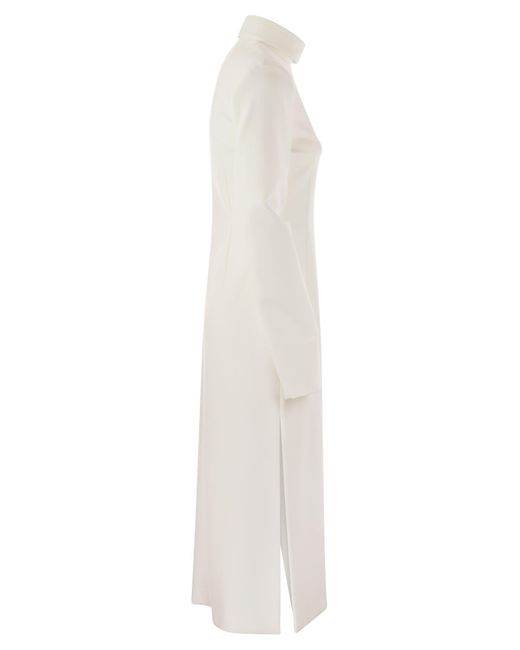 Sportmax Glass Scuba Jersey -jurk in het White