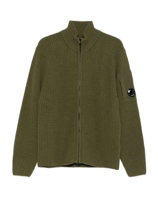 C P Company Green Knitwear Crew Neck