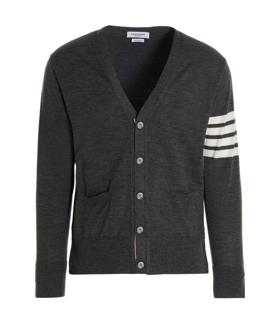 Thom Browne Intarsia Vest in het Black voor heren