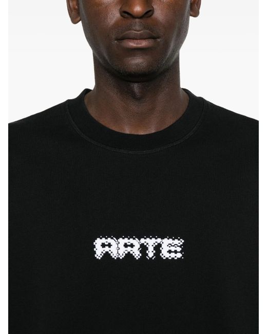 Arte' Black Arte Pixel Crewneck
