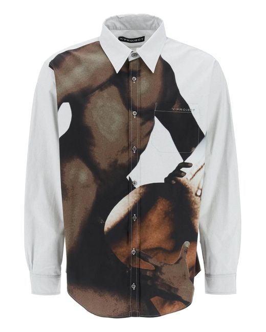 Y. Project Black Body Collage Shirt for men