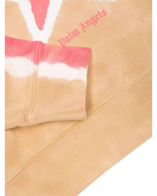 Palm Angels Pink Crewneck Sweatshirt
