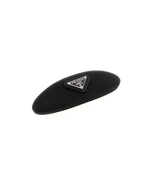 Prada Black Fabric Hair Clip