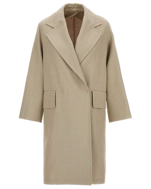 Max Mara 'mescal 'trench Coat in het Natural