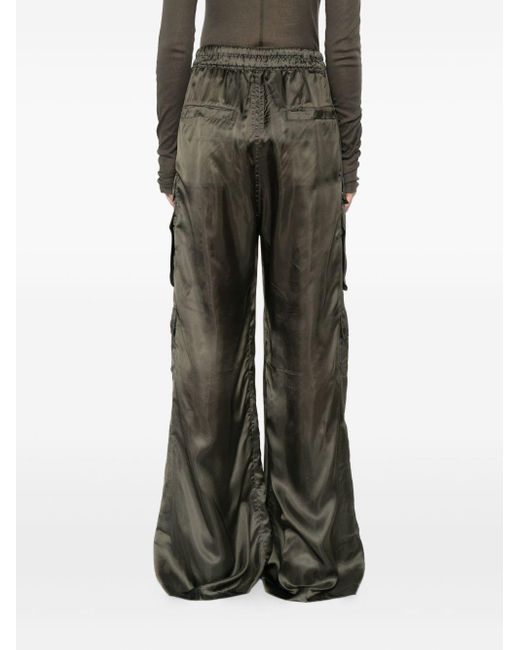 Rick Owens Green Carco -Kordelstrichhose