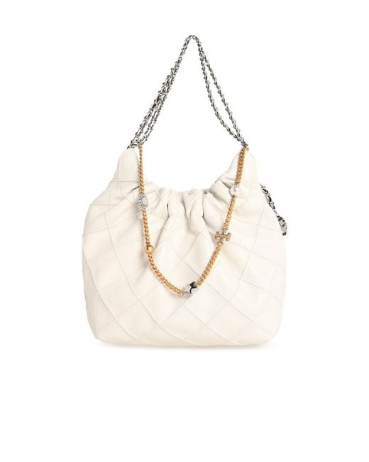 Tory Burch White Fleming' Mini Bag