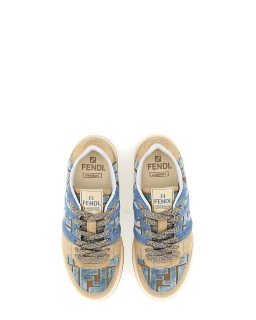 Fendi Blue Match Sneakers