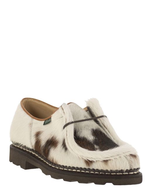 Paraboot Natural Michael/Marche Goat Hair Derby Shoes