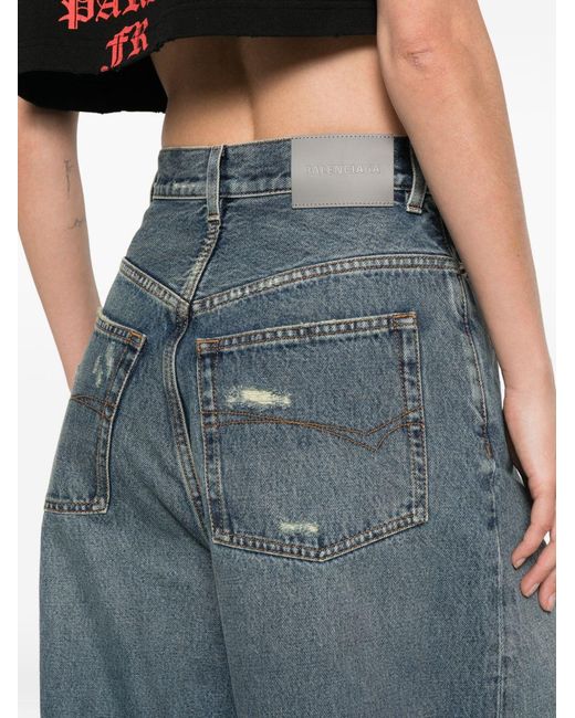 Balenciaga Blue Flared Denim Jeans