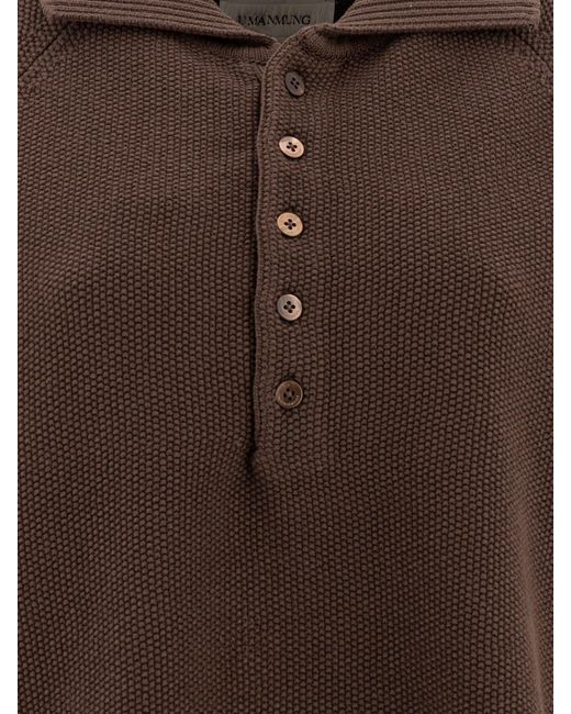 UMARMUNG Brown Polo Shirts