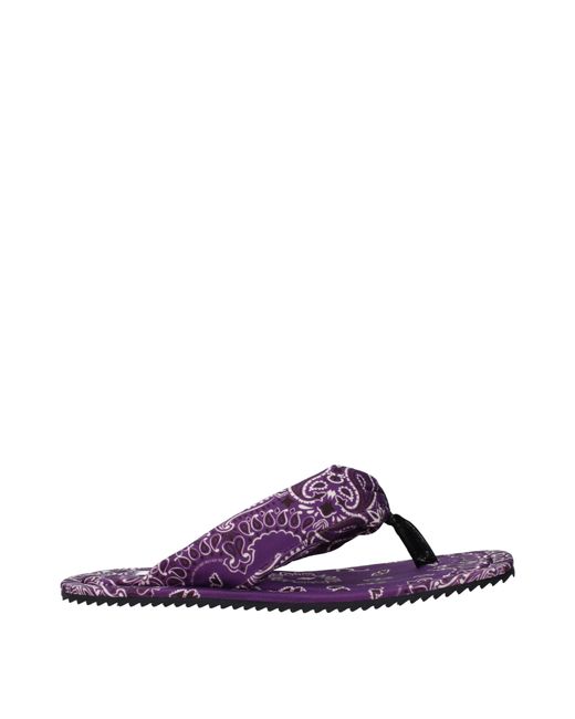 The Attico Purple Infradito Indie Donna Tessuto Viola