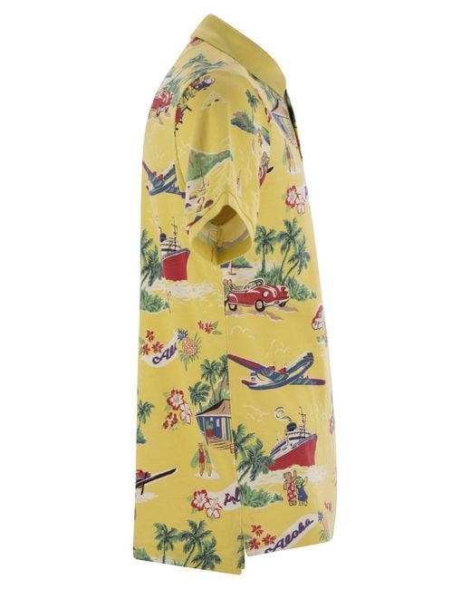 Polo Ralph Lauren Yellow Polo Bear Custom Slim-Fit Pique Polo for men
