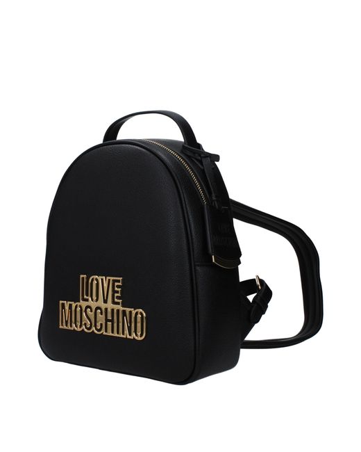 Love Moschino Black Zaini E Marsupi Donna Poliuretano Nero