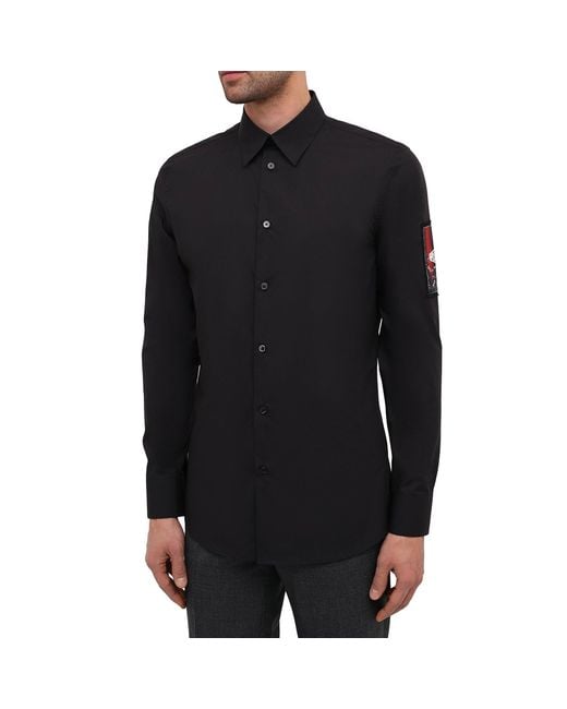 Givenchy Black Patch Logo Shirt for men