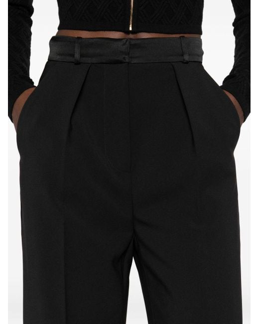 Elisabetta Franchi Black Flared Beinhose