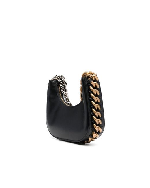 Stella McCartney Black Frayme Mini Shoulder Bag