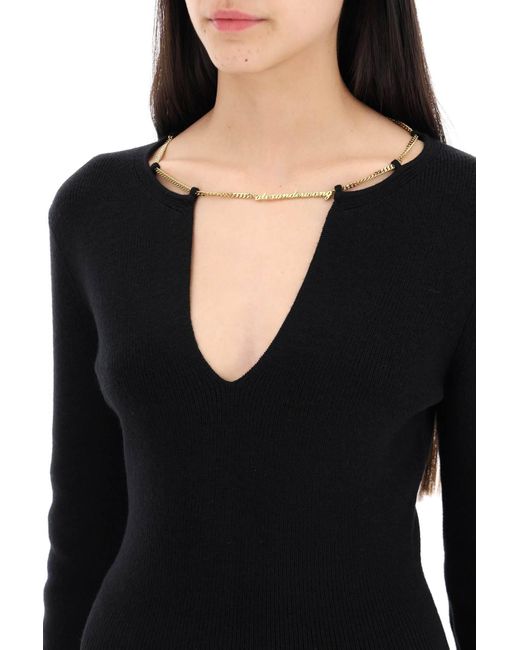 "Sweater de traction de détail de chaîne Alexander Wang en coloris Black
