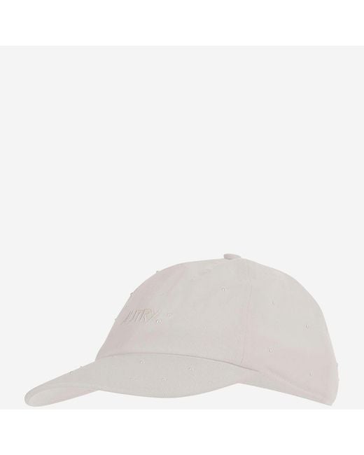 Autry White Baseball Cap With Logo for men