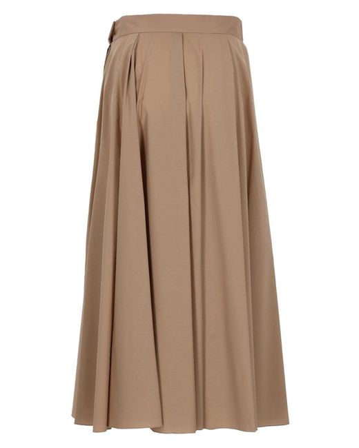 Fay Brown Regular Fit Skirt