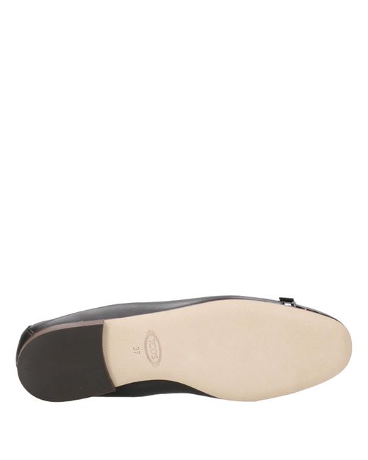 Tod's Black Flat Shoes