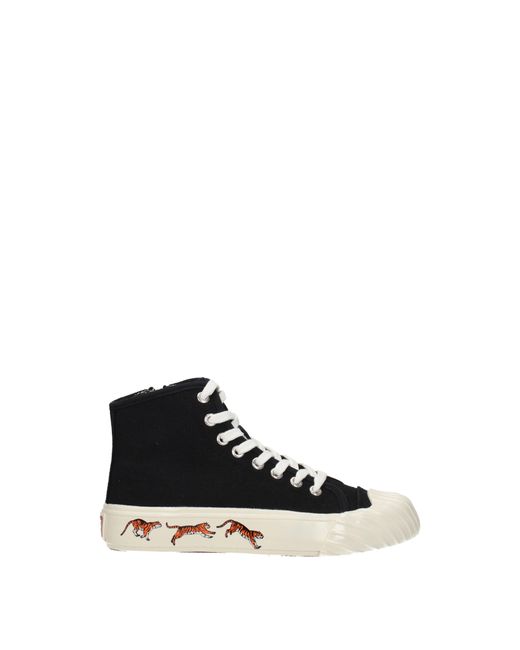 KENZO Black Sneakers Donna Tessuto Nero