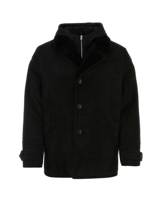 Prada Black Shearling Jacket