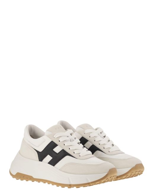 Hogan Hi Fi Trainers Met Zijde H in het White